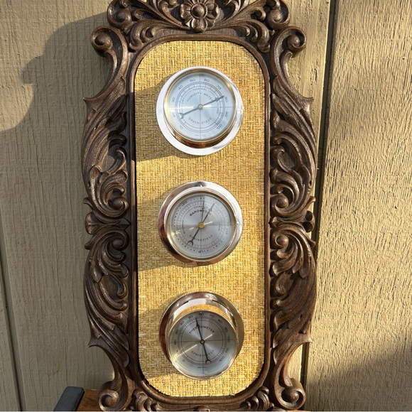 Vintage 3IN 1 SPRINGFIELD WEATHER STATION-Barometer, Humidity, Temperature 20X10 - Picture 8 of 8